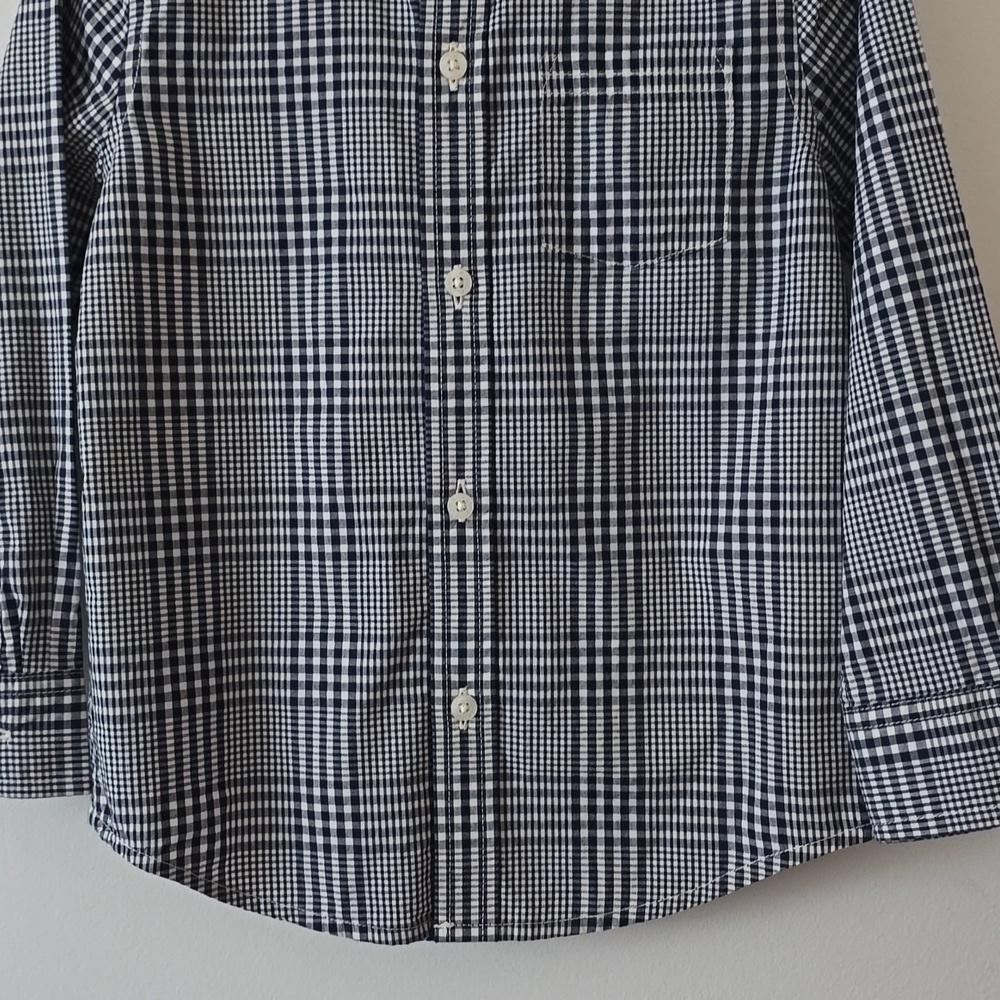 Janie and Jack Toddler Boys Checkprint Button Down sz 3 - Picture 4 of 8